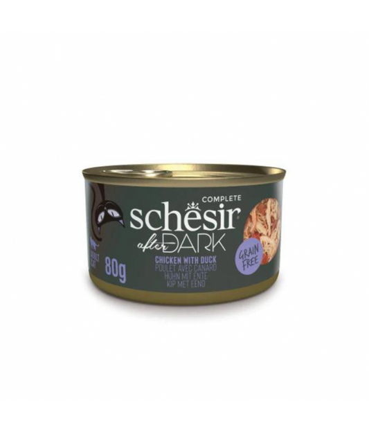 Schesir Wholefood Broth Chicken & Duck Wet cat food 80G