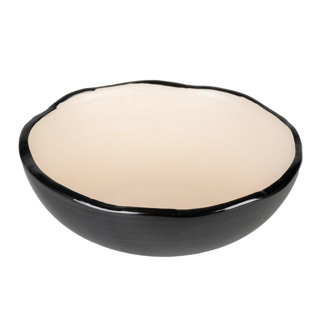 Duvo+ Feeding Bowl Stone Organic S – 200ml Black/White