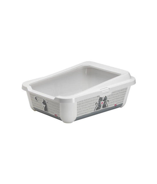 Moderna Hercules Litter Tray K162 – Grey – Heavy-Duty Litter Tray for Cats – Spacious Design