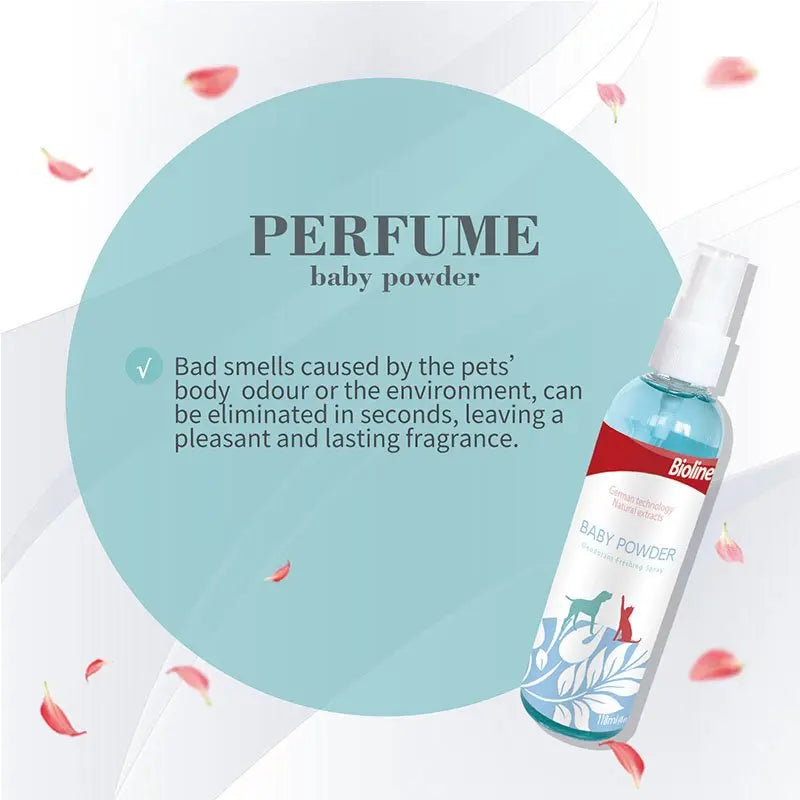 Bioline Baby Powder Deodorizing Spray for Pets 118ml