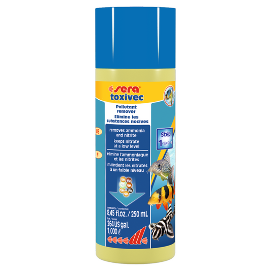 Sera Toxivec Aquarium Detoxifier – 250ml Fast-Acting Formula