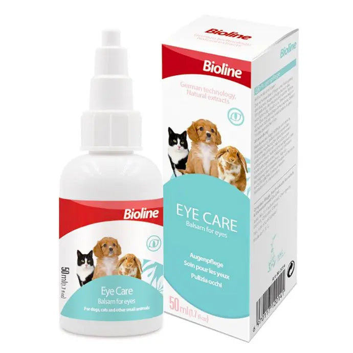 Bioline Eye Care for Cats 50ml  Gentle Eye Solution for Cats