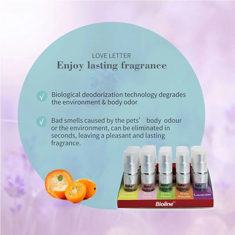 Bioline Pet Perfume 9ml Compact Fragrance for Dogs & Cats
