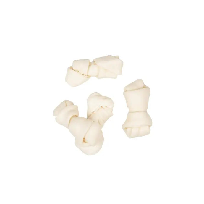 Duvo+ Knotted Bone 4Pcs – Small Dog Chew Toys 9cm Each