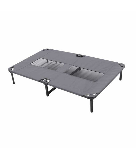 Duvo+ Relax Dog Bed Grey – 102.5x68x19cm Soft & Supportive