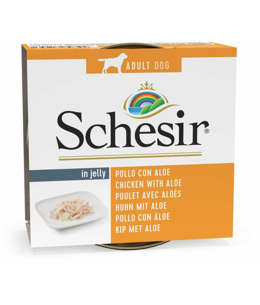 Schesir Dog Wet Food Chicken Fillets & Aloe 150G