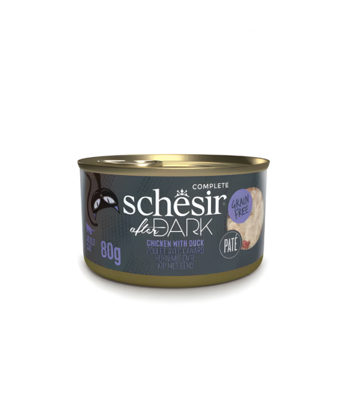 Schesir After Dark Cat Patè Chicken & Duck Wet Cat food 80G