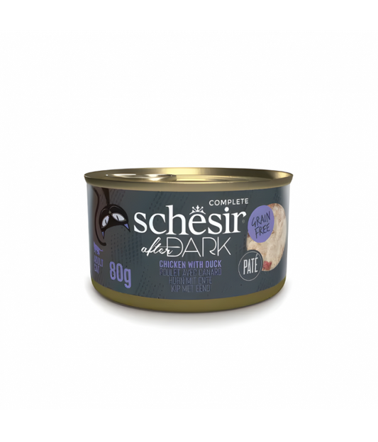 Schesir After Dark Cat Patè Chicken & Duck Wet Cat food 80G