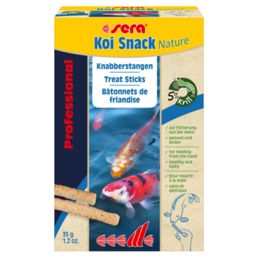 Sera Koi Snack Nature Fish Treats 35G (20 Count) – Floating Sticks