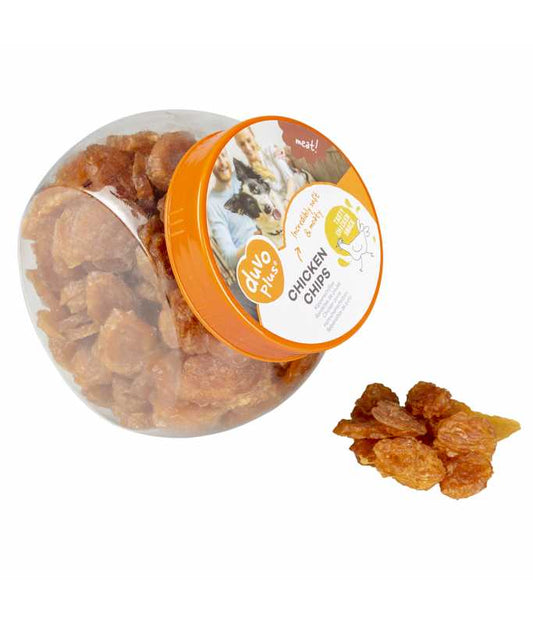 Duvo+ Meat! Chicken Chips Dog Treats – 500g (±218pcs)