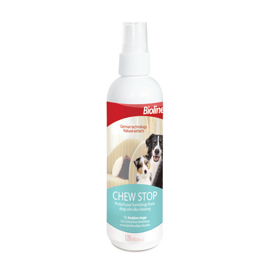 Bioline Chew Stop Spray 120ml Anti-Chew Training Aid for Pets