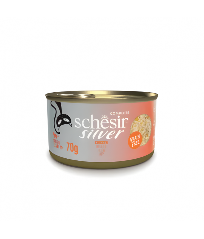 Schesir Silver Senior Cat Wholefood Chicken 70G