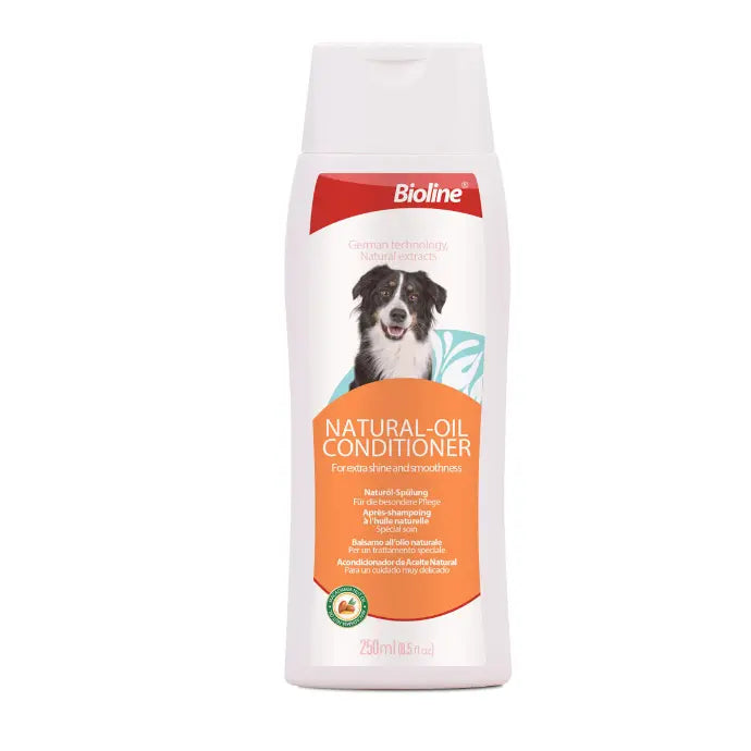 Bioline Natural-Oil Conditioner 250ml Nourishing Coat Care for Pets