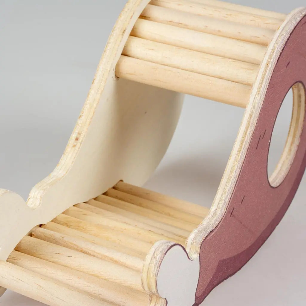 Duvo+ Wooden Drumstick Playhouse for Small Animals – 20x7.8x10.5cm