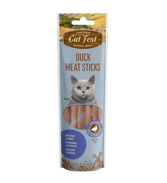 Cat Fest Duck Meat Sticks for Cats – 45g High-Protein Snack