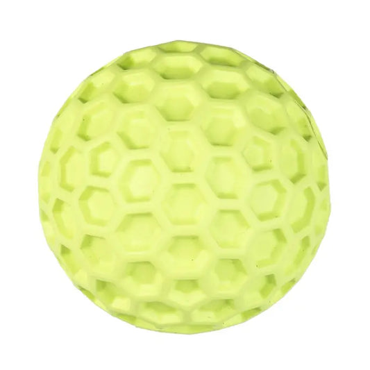 Duvo+ Rubber Hexagon Dispenser Ball Dog Toy – 7.5cm, Green