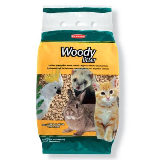 Padovan Woody Litter – 10L Dust-Free Biodegradable Pellets