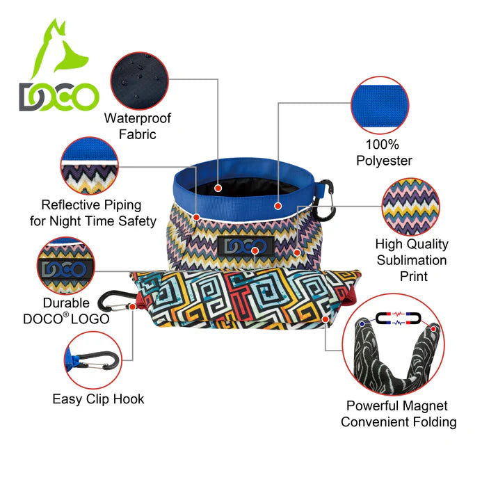 Doco Multifunctional Pet Bowl - Honolulu Design