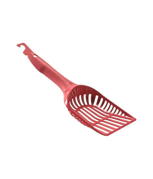 Moderna Handy Cat Litter Scoop AI44 – Red – Ergonomic & Lightweight Scoop for Cat Litter