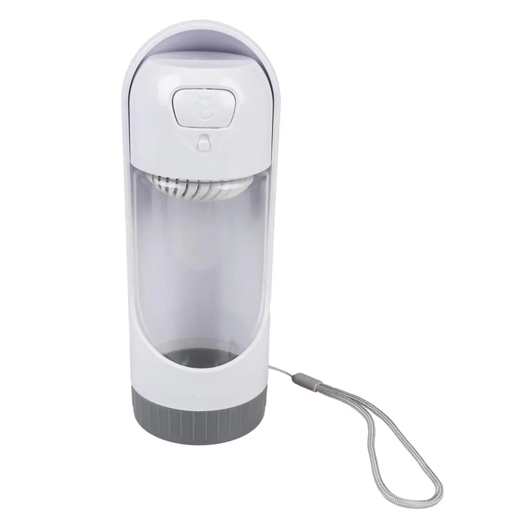 Duvo+ Compact Pet Drinking Bottle – 300ml White Travel Bottle