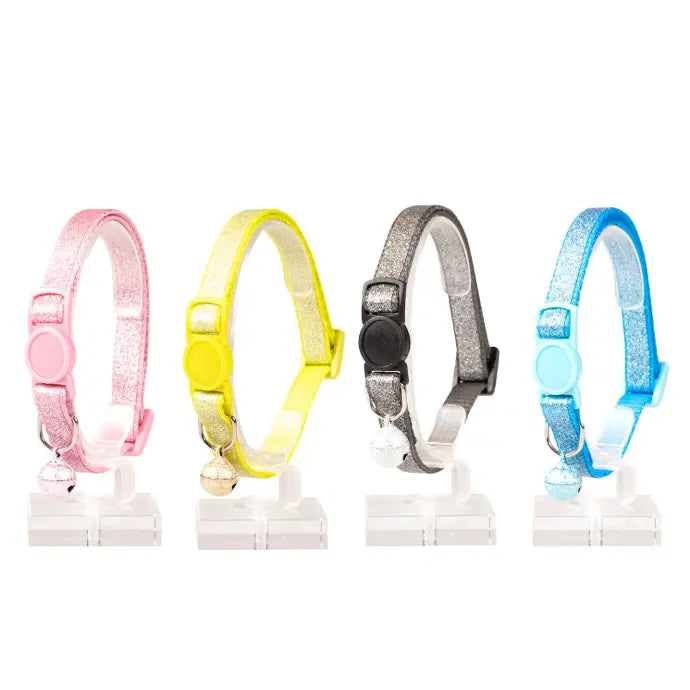 Duvo+ Cat Collar – Glitter Pattern – Nylon – Mixed Colors – 20–30 cm x 10 mm