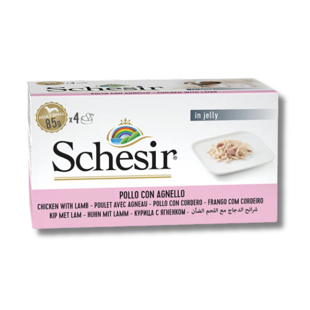 Schesir Dog Wet Food Chicken Fillets & Lamb 340G