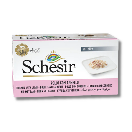 Schesir Dog Wet Food Chicken Fillets & Lamb 340G