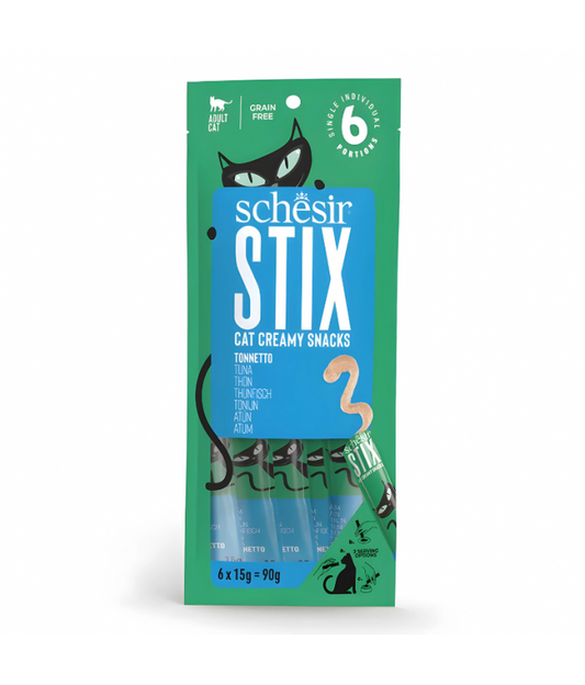 Schesir Cat Creamy Treat Stix Tuna 6x15G