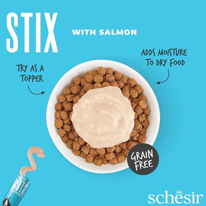 Schesir Cat Creamy Treat Stix Salmon 6x15G