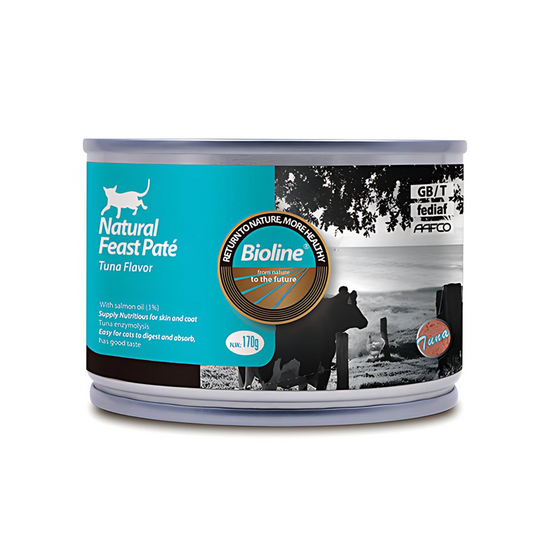 Bioline Natural Feast Pate Cat Can Tuna Recipe 170g Delicious Cat Pate