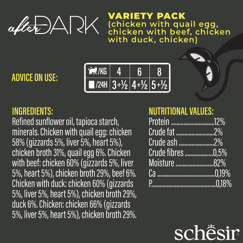 Schesir Wholefood Broth Variety Pack Wet Cat Food 12X80G