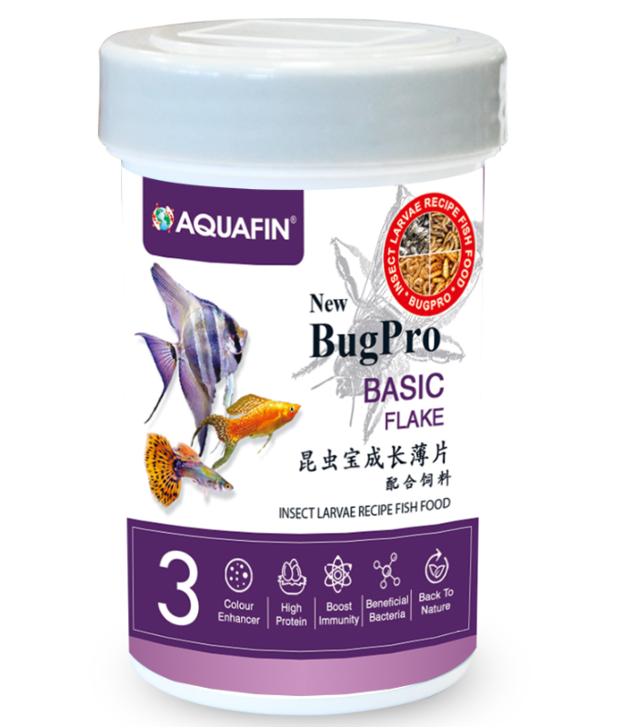 KW Zone Aquafin BugPro Basic Flake Fish Food 250ml