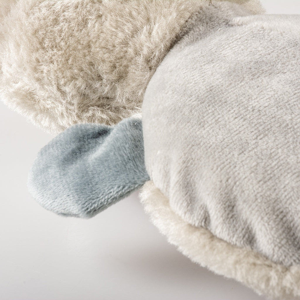 Duvo+ Plush Raccoon Mega Squeaky Dog Toy – 38x21x10cm, Grey