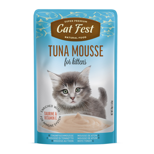 Cat Fest Tuna Mousse for Kittens – 70g Gentle Wet Cat Food