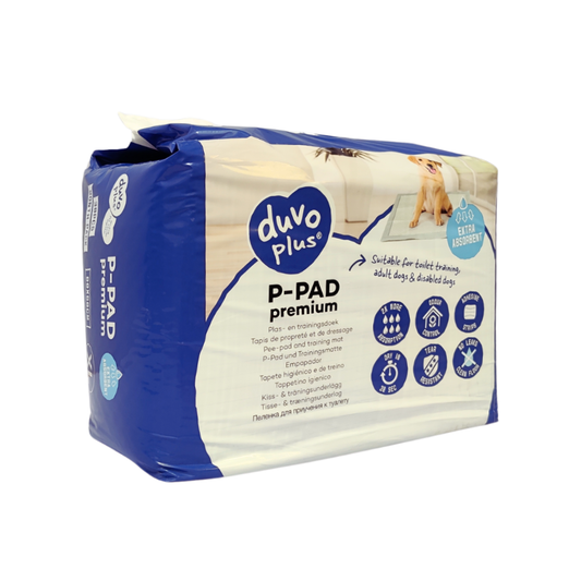 Duvo+ Pet Pads Premium XL – 60x60cm, 30pcs, Unscented
