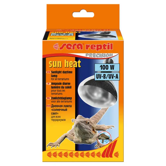 Sera Reptile Sun Heat Lamp – 100W UVB/UVA Terrarium Light