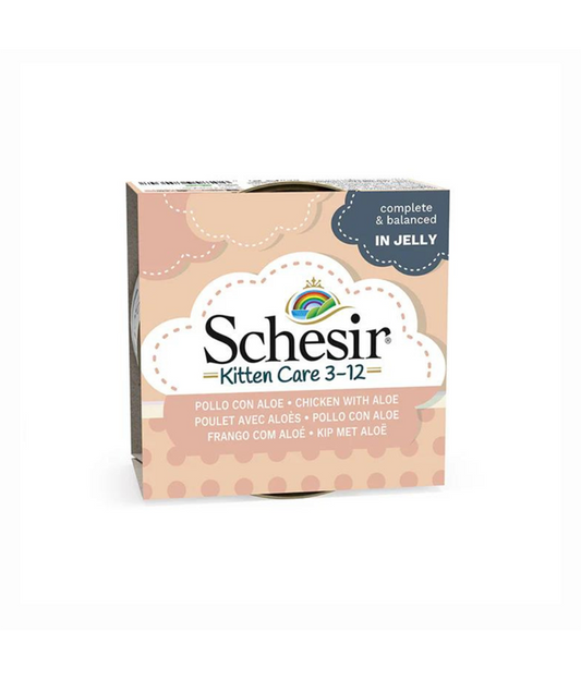 Schesir Kitten Wet Food Chicken Fillets with Aloe 85G