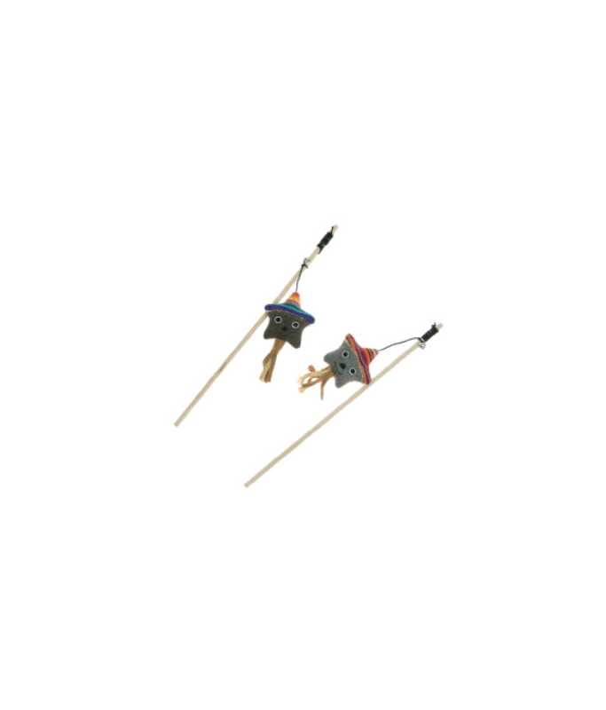 Imac Cat Toy Cane with Sisal Cone & Feathers – 40cm