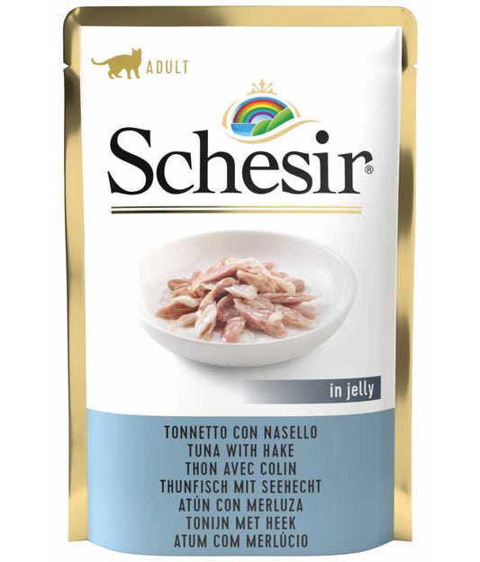 Schesir Cat Pouch Tuna with Cod Wed food 85G
