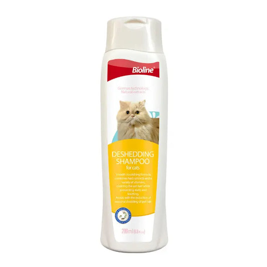 Bioline Deshedding Shampoo for Cats 200ml Gentle Fur Care
