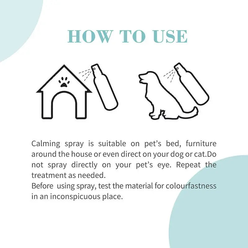 Bioline Calming Spray for Dogs & Cats 120ml Stress Relief