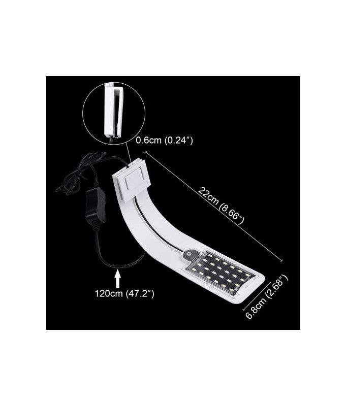 Roxin LED Top Light 10W – White & Blue, White Body Tank Light