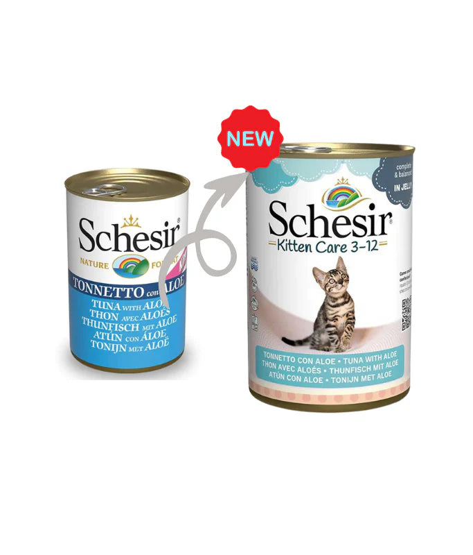 Schesir Kitten Wet Food Can Tuna with Aloe 140G