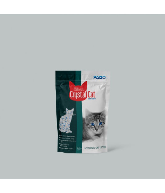 Pado Silica Crystal Cat Litter – 2kg Ultra Absorbent Odor Control
