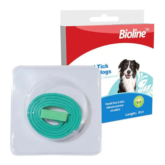 Bioline Flea & Tick Collar for Dogs 60cm 34g, Long-Lasting Flea Protection