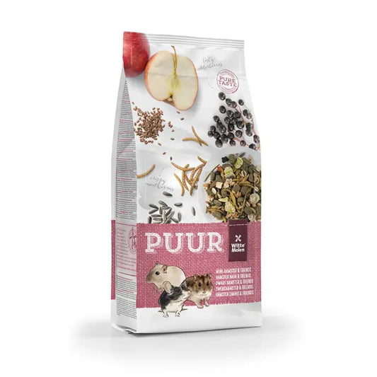 Witte Molen Puur Dwarf Hamster Food – 400g with Veg & Seeds