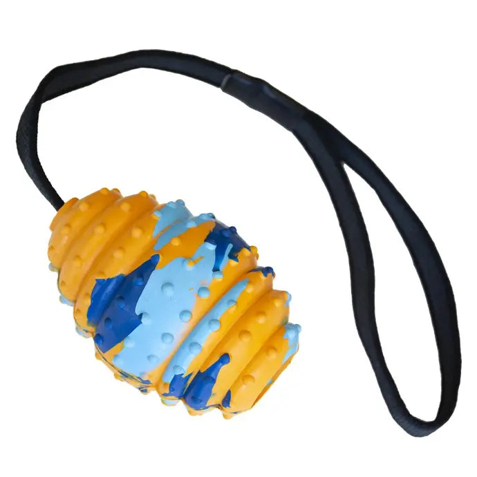 Duvo+ Rubber Rugby Smash Dog Toy