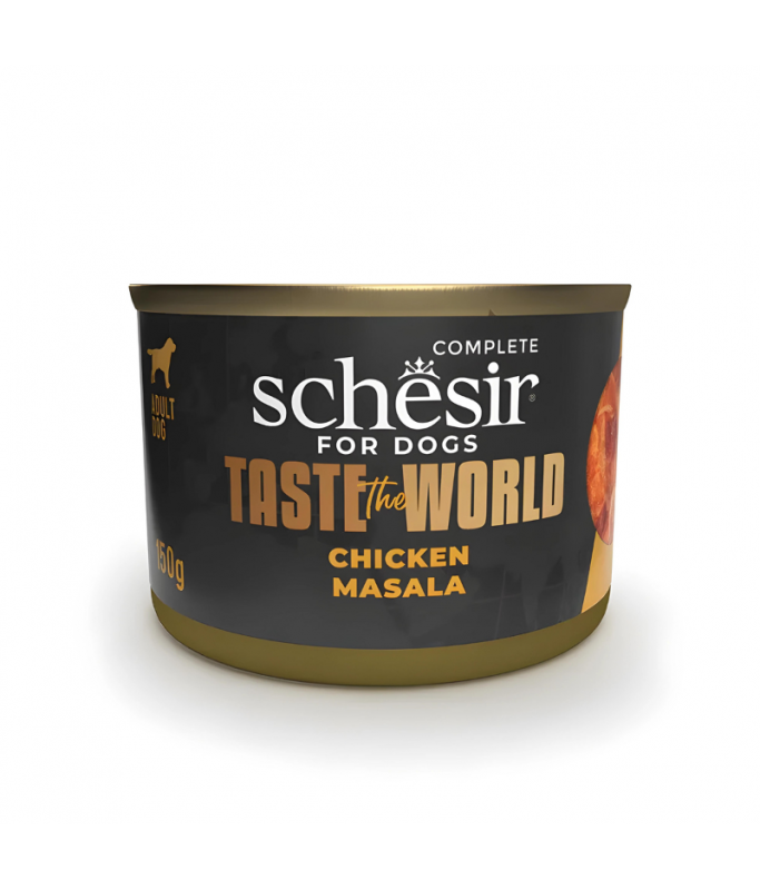 Schesir Dog Wet Food Taste the World Chicken Masala 150G