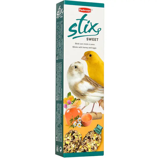 Padovan Stix Sweet Treat for Canaries – 80g Tasty Snack Stick
