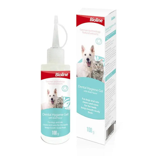Bioline Dental Hygiene Gel 100g  For Cats & Dogs Oral Cleaning